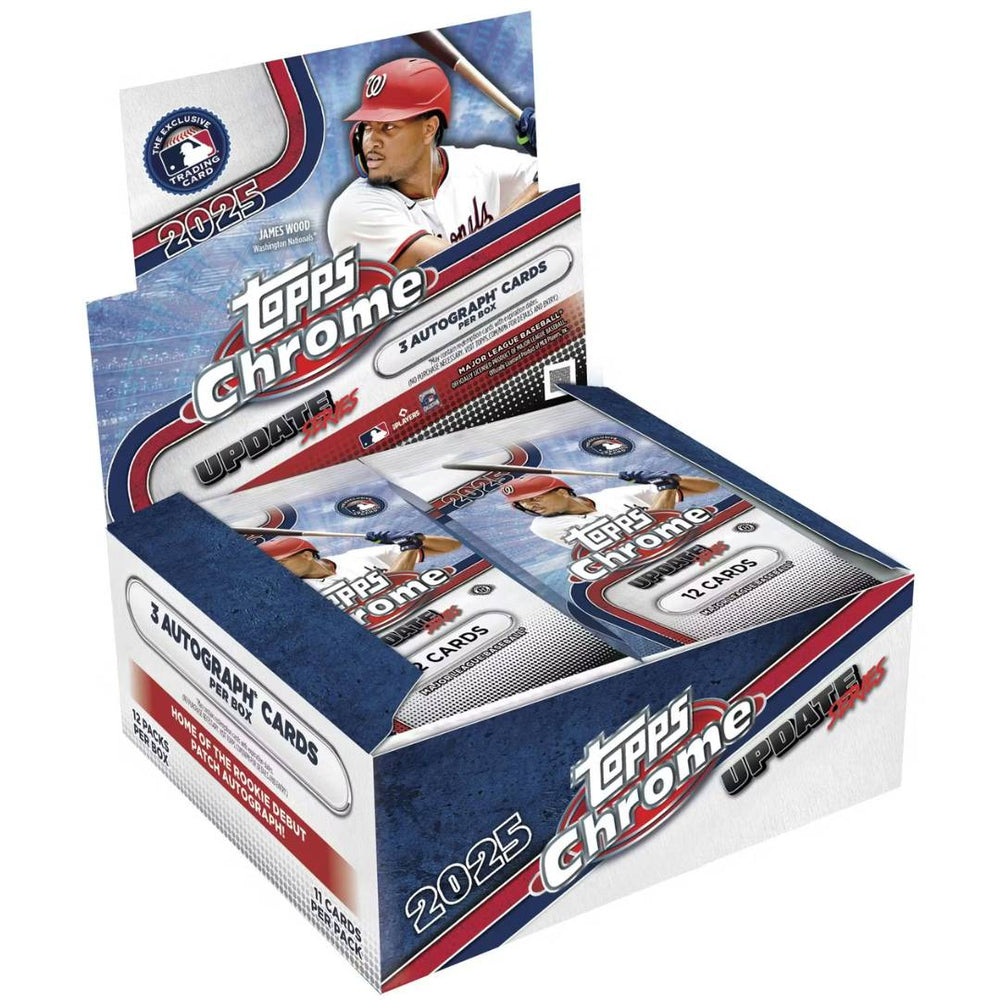 2025 Topps Chrome Baseball Update Series Jumbo Box