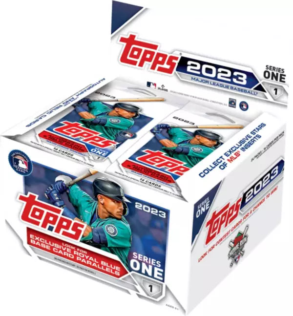 
                
                    Load image into Gallery viewer, Topps 2023 Series 1 Baseball Retail Box (24 Packs)
                
            