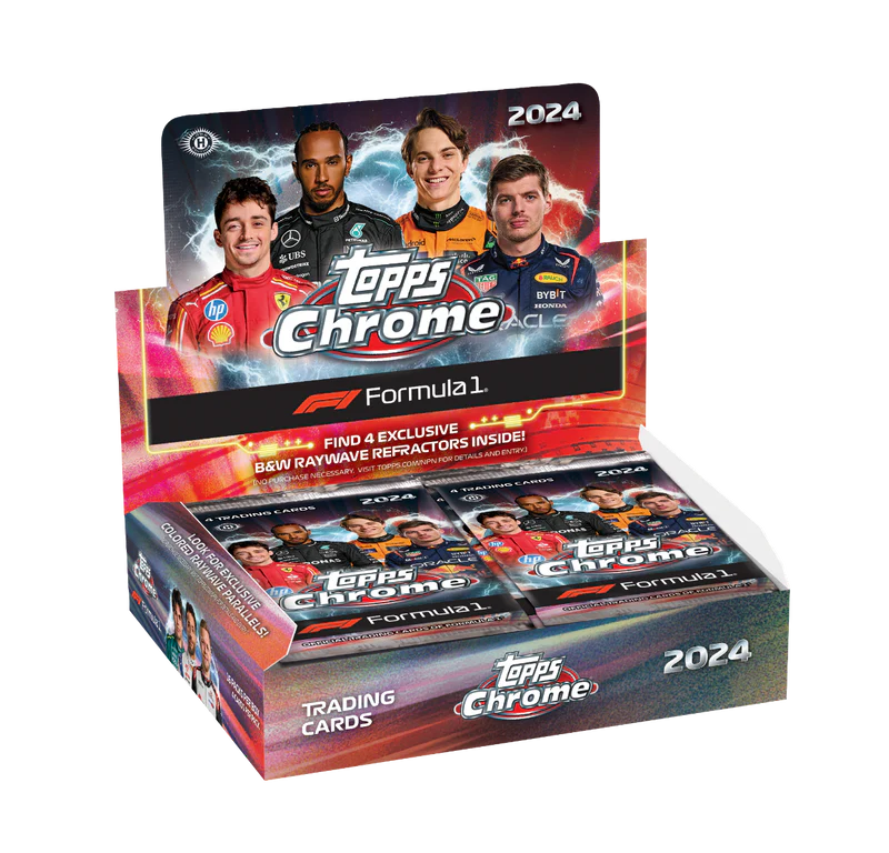 2024 Topps Chrome F1 Qualifying Lap Hobby Box (16 Packs)