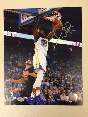 Festus Ezeli Golden State Warriors NBA CHAMPS Auto 8x10 (Dunk) Signed 12/15/15 Image 1