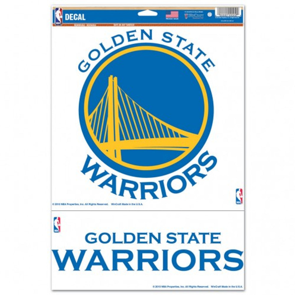 Golden State Warriors Jumbo Clear Decal
