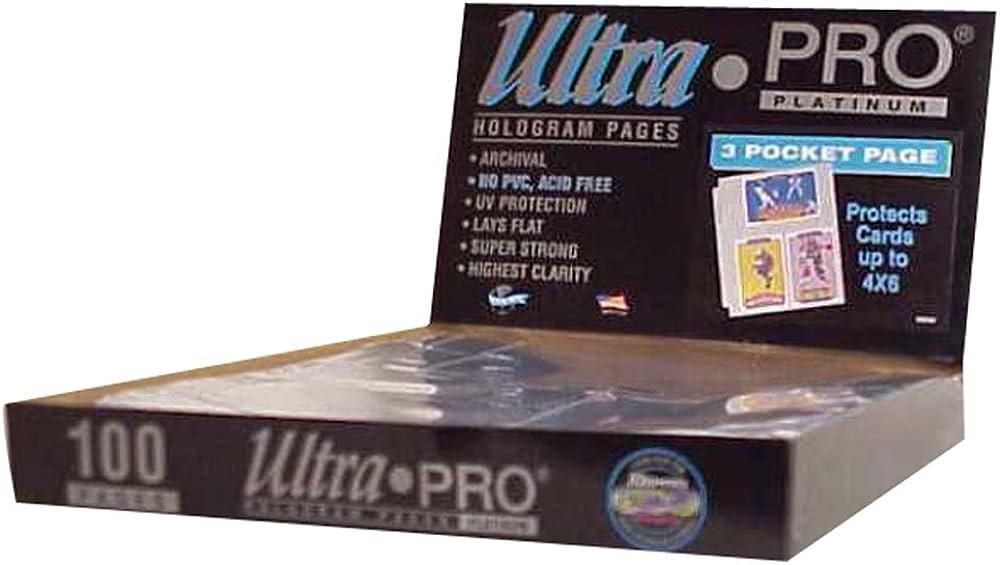 Ultra Pro 3 Pocket Page Box (100 Pages)
