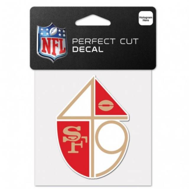 
                
                    Load image into Gallery viewer, Wincraft 49ers 1965 Retro Perfect Cut Decal
                
            