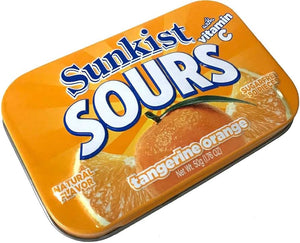 Sunkist Sours Candy Orange Tin