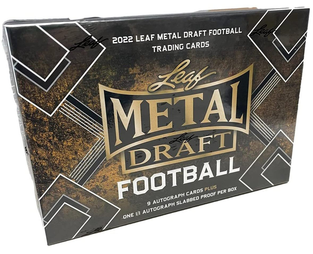 Leaf 2025 Metal Draft Football Jumbo Hobby Box Lefty's Sports