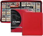 BCW Z-Folio LX 12 Pocket Zipper Binder Assorted Colors