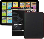 BCW 9 Pocket Z Folio LX Zipper Binder - Black