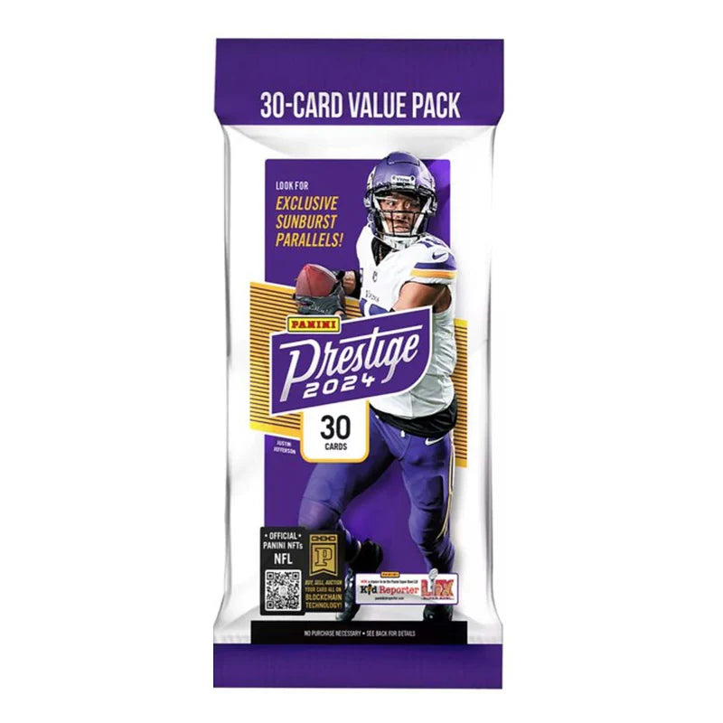 2024 Panini Prestige Football Value Pack (30 Cards)