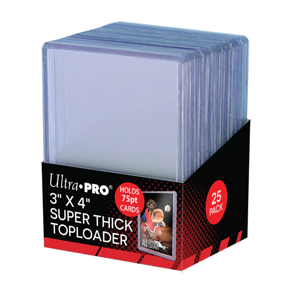 
                
                    Load image into Gallery viewer, Ultra Pro Super Thick Toploader (Holds 75pt Cards)
                
            