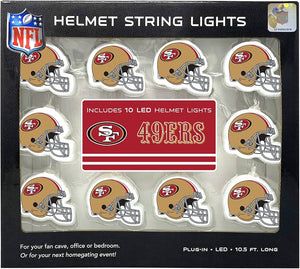 San Francisco 49ers Helmet String Lights