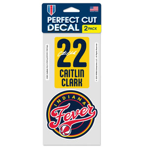 Indiana Fever Caitlin Clark Perfect Cut Decal 2 Pack