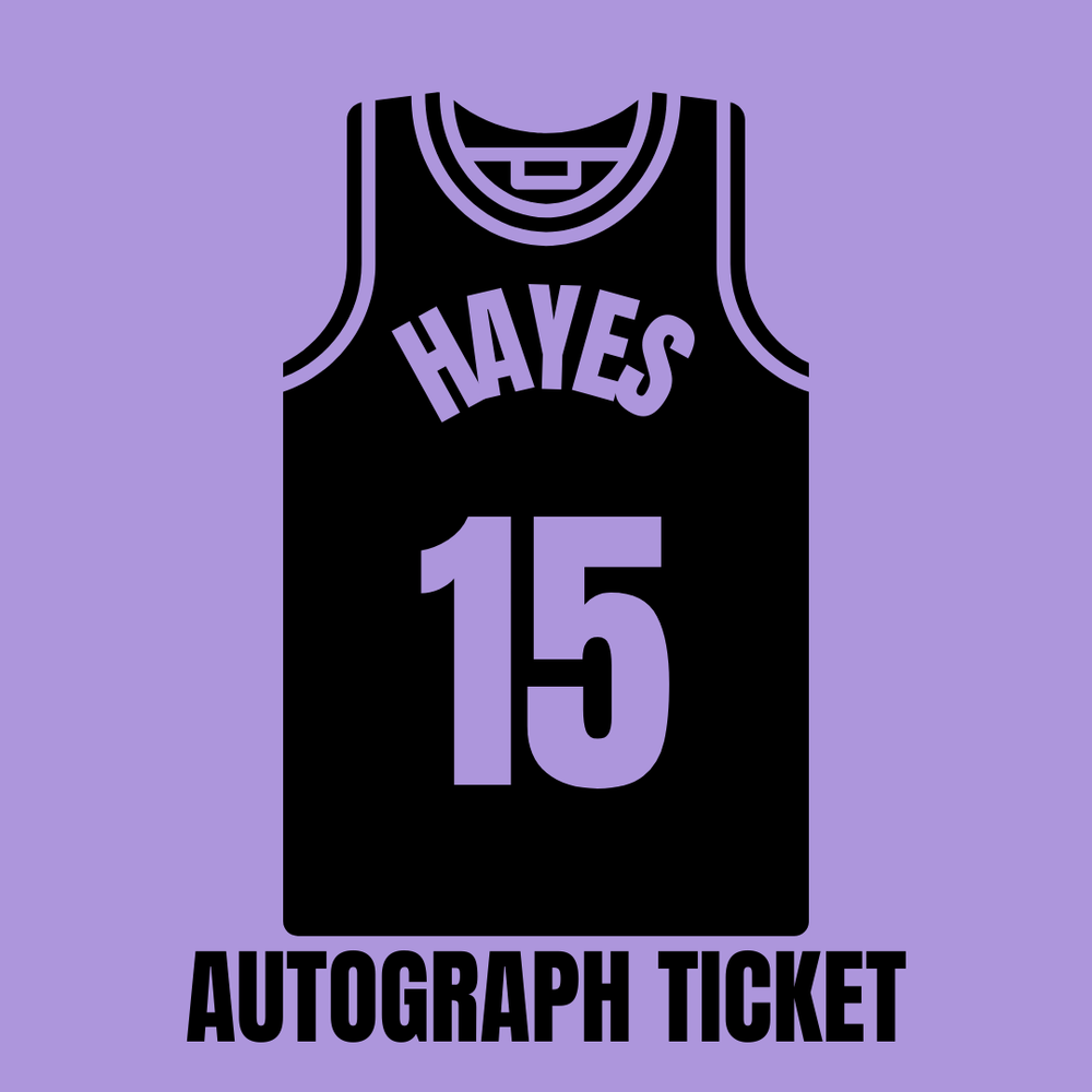 Tiffany Hayes Autograph Ticket (Sun. Sept. 7th 6-7:30 PM)