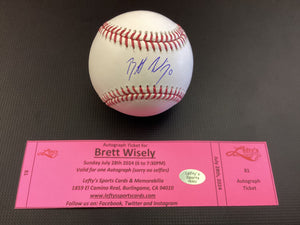 Brett Wisely San Francisco Giants Autographed Baseball