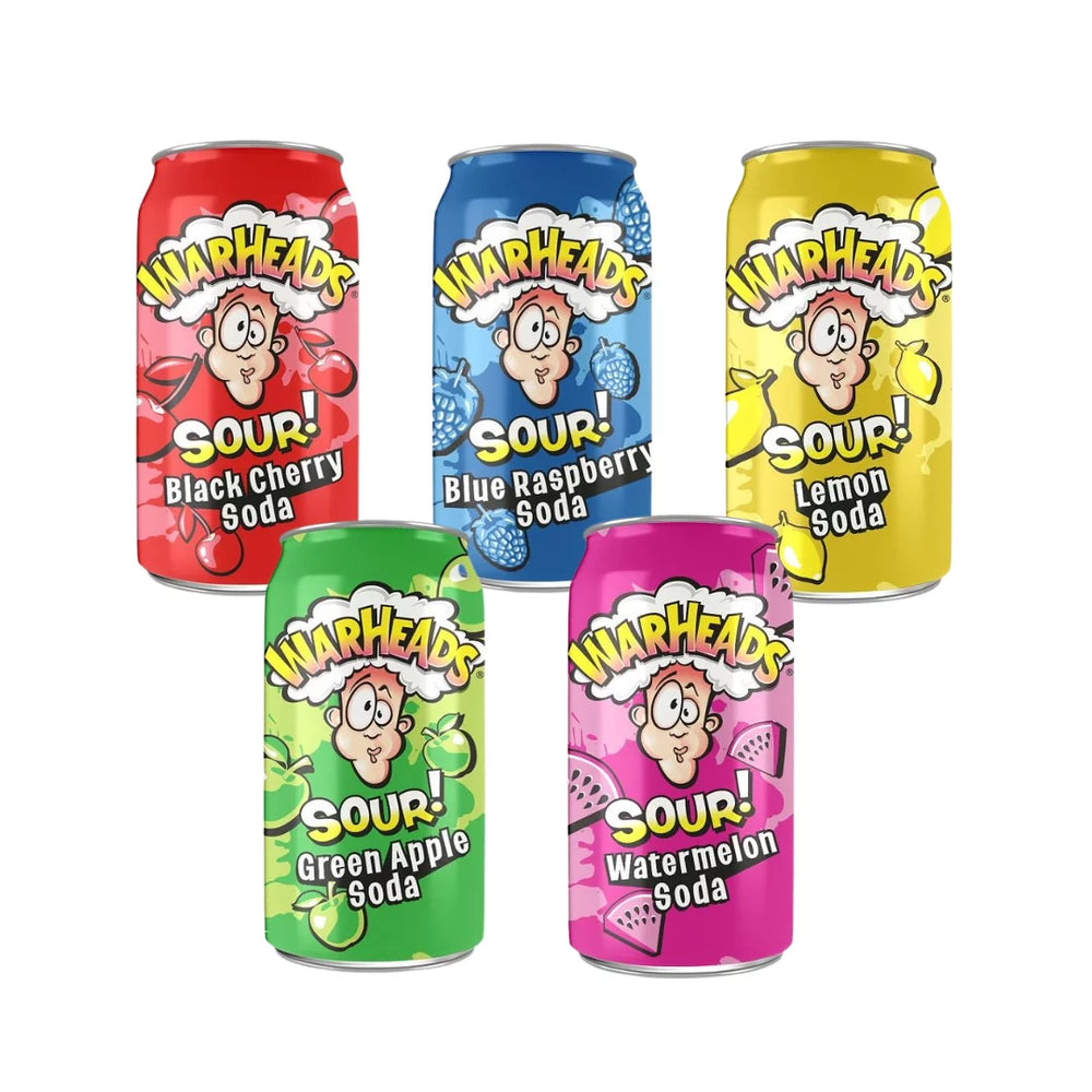 
                
                    Load image into Gallery viewer, Warheads Sour Sodas Assorted Flavors (12 oz)
                
            
