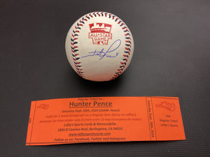 Hunter Pence San Francisco Giants Autographed 2014 All Star Game Baseball