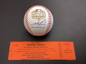 Hunter Pence "2012 WS Champ" San Francisco Giants Autographed 2012 World Series Baseball