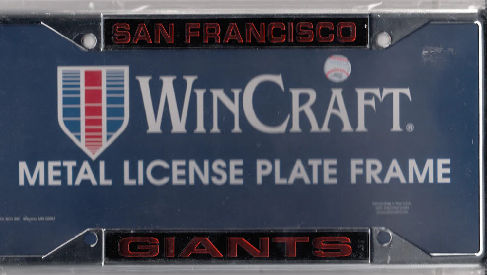 San Francisco Giants Metal License Plate Frame