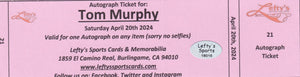 Tom Murphy San Francisco Giants Autographed 8x10 Photo (Hitting, Vertical)