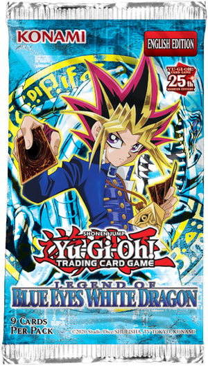 YuGiOh Legend of Blue Eyes White Dragon 25th Anniversary Booster Pack (9 Cards)