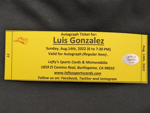 
                
                    Load image into Gallery viewer, Luis Gonzalez San Francisco Giants Autographed Baseball
                
            