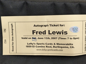 
                
                    Load image into Gallery viewer, Fred Lewis San Francisco Giants Autographed Baseball
                
            