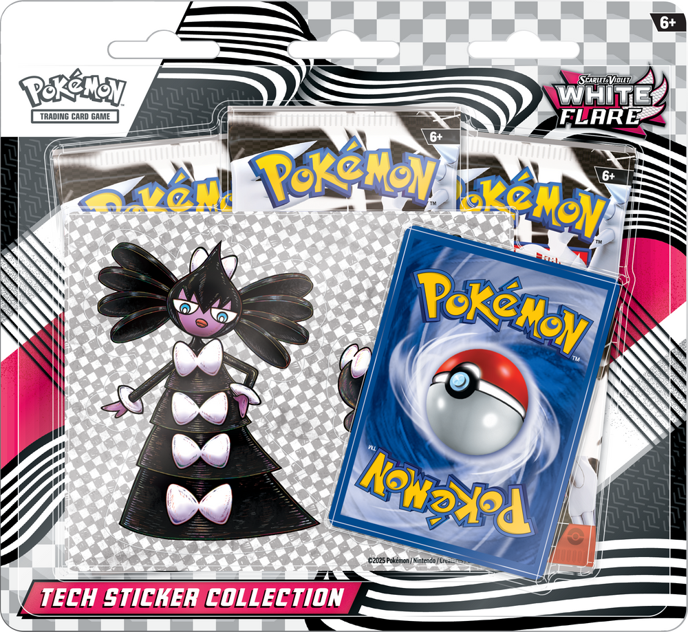 White Flare Tech Sticker Collection