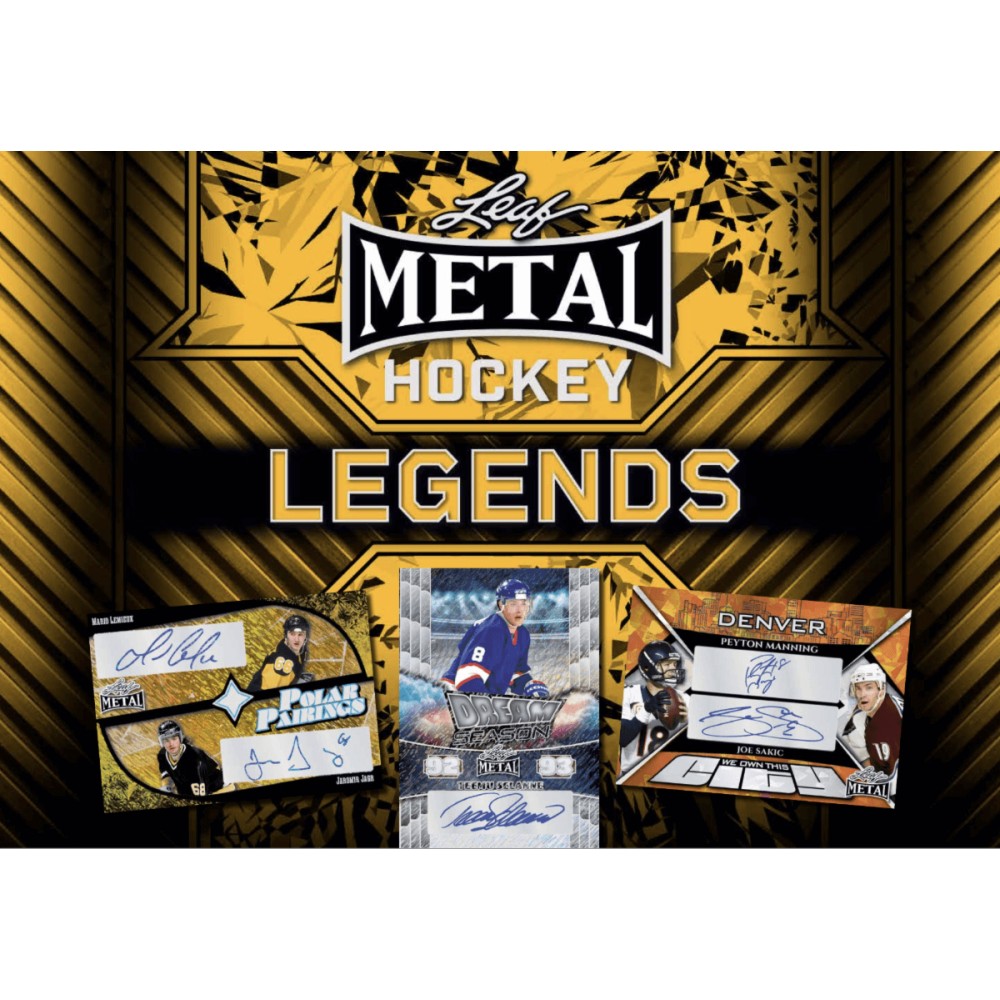 2025 Leaf Metal Hockey Legends Hobby Box (3 Autograph Cards per Box)