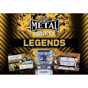 2025 Leaf Metal Hockey Legends Hobby Box (3 Autograph Cards per Box)