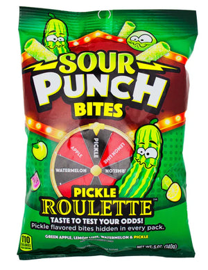 Sour Punch Bites Pickle Roulette Candy