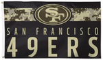 San Francisco 49ers Black/Camo Deluxe Flag