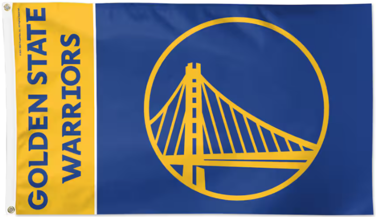 Golden State Warriors Deluxe Flag 3' x 5'