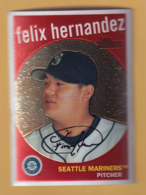 2008 Topps Heritage Chrome #C8 Felix Hernandez NM-MT+ 1826/1959 Seattle Mariners