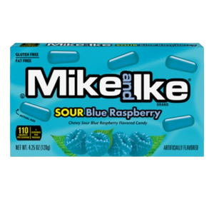 Mike and Ike Sour Blue Raspberry Theater Box