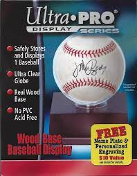 
                
                    Load image into Gallery viewer, Ultra Pro Wood Base Baseball Display
                
            