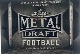 
                
                    Load image into Gallery viewer, Leaf 2022 Metal Draft Football Hobby Box
                
            