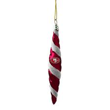 49ers Team Swirl Christmas Ornament