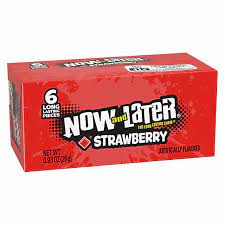 Now And Later Fruit Chews Strawberry 6pc
