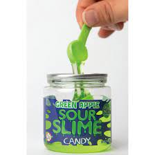 Green Apple Sour Slime Candy Bucket
