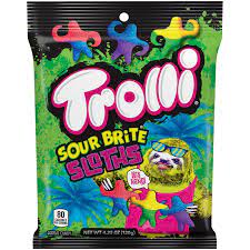 
                
                    Load image into Gallery viewer, Trolli Sour Brite Sloths 4.25 Bag
                
            