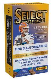Panini Select Draft Picks Football 2023 Hobby Box (3 Packs)