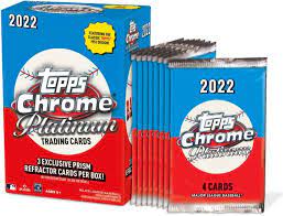 Topps Chrome Platinum Baseball 2022 Blaster Box (8 Packs)