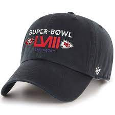 Super Bowl LVIII 49ers Vs. Chiefs Black '47 Adjustable Hat