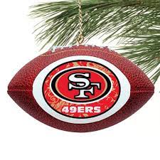 49ers Replica Football Christmas Ornament