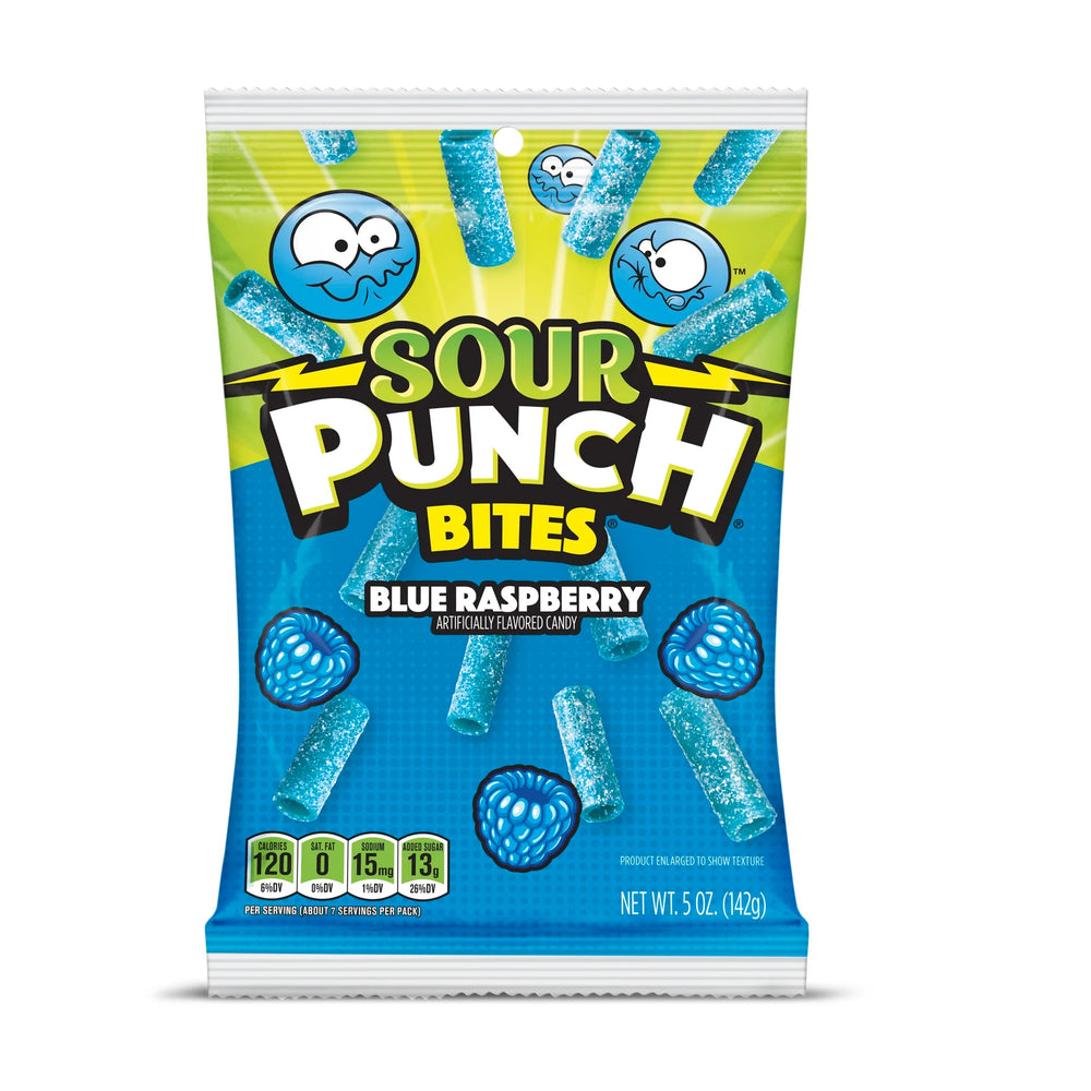 Sour Punch Bites Blue Raspberry Bags