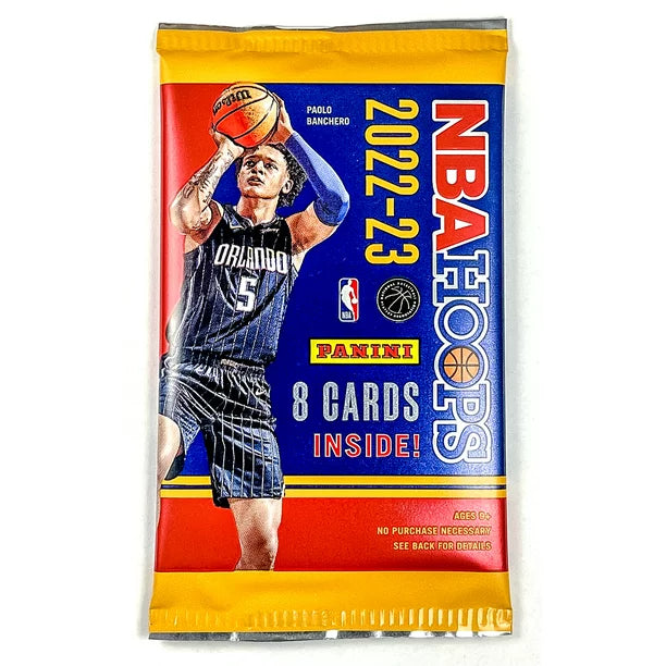 
                
                    Load image into Gallery viewer, Panini 2022-23 NBA Hoops Basketball Hobby Pack (8 Cards)
                
            