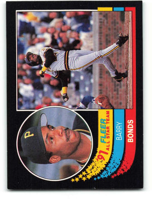 1991 Fleer All Stars #5 Barry Bonds NM Near Mint Pittsburgh Pirates Image 1