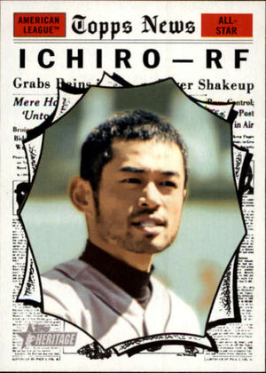 2010 Topps Heritage #487 Ichiro Suzuki AS NM-MT Seattle Mariners Image 1