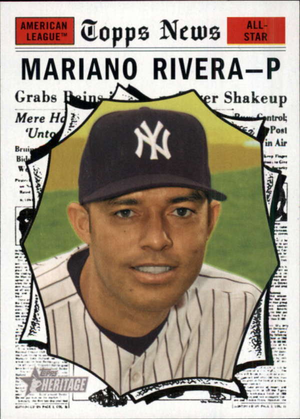 2010 Topps Heritage #499 Mariano Rivera AS NM-MT New York Yankees Image 1