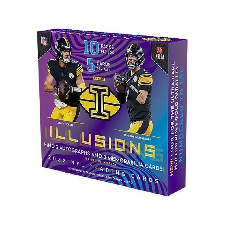 Panini Illusions Football 2022 Hobby Box (10 Packs)