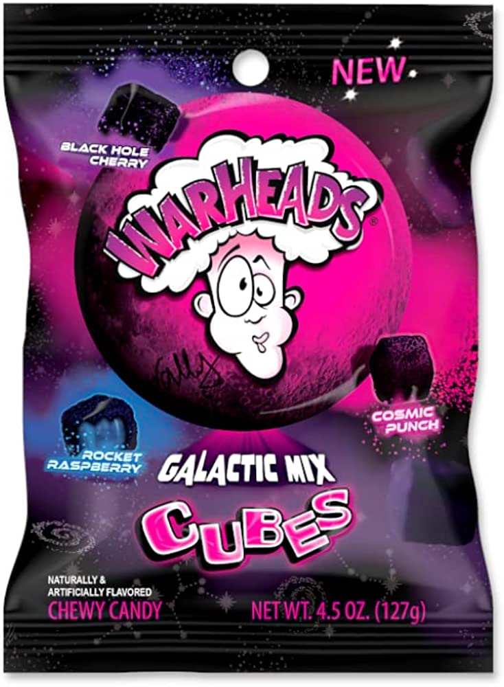 
                
                    Load image into Gallery viewer, Warheads Candy Galactic Mix Cubes (4.5 oz)
                
            